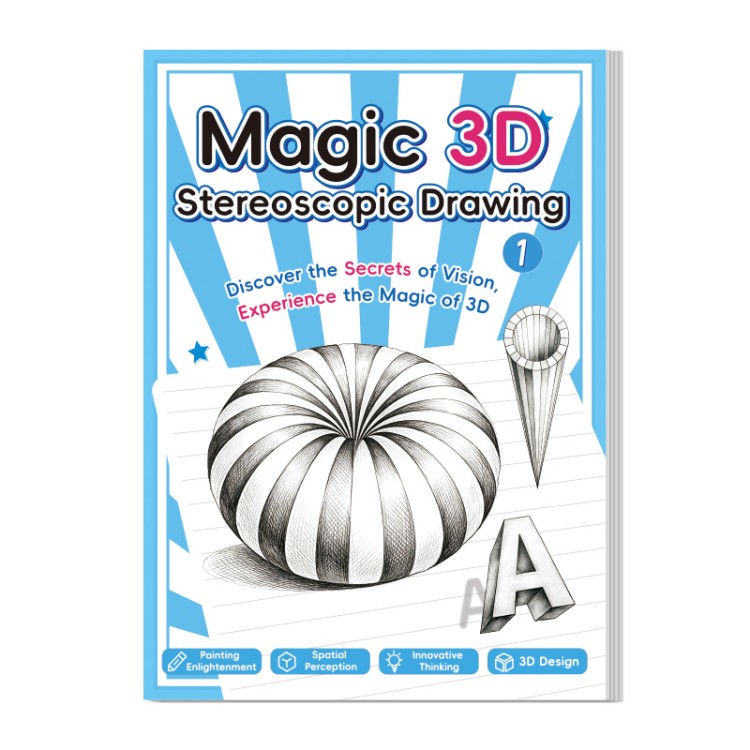 Buku Lukisan Stereoskopik 3D Edisi Bahasa Inggeris