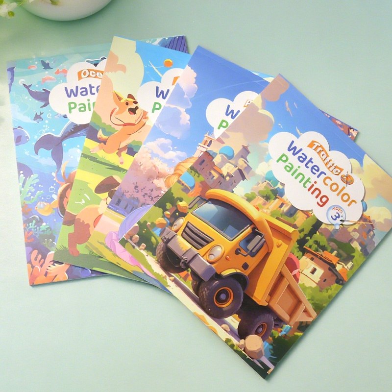 Buku Mewarna Cat Air Corak Tema